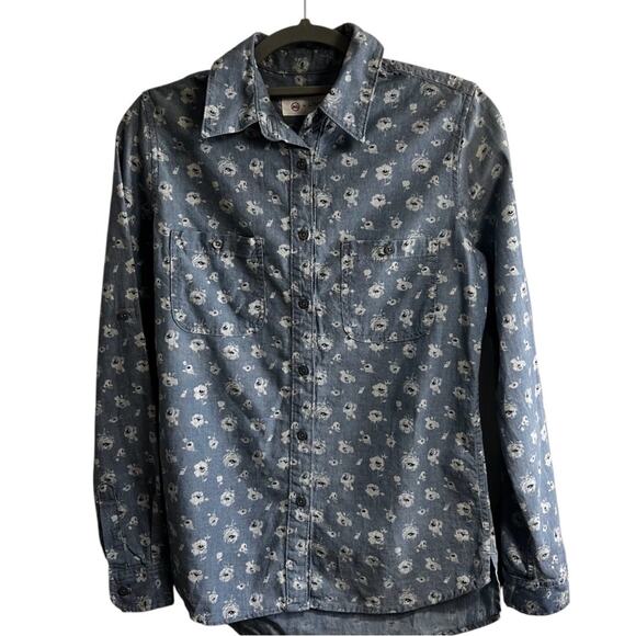 AG x Liberty Art Fabrics | Floral Chambray Button Down | Small | Made in USA - Picture 1 of 9